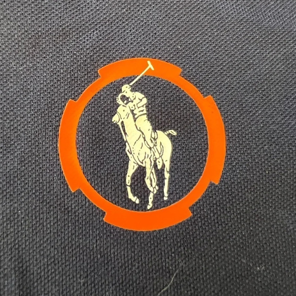 POLO RALPH LAUREN Sport Performance Shirt French Navy Size M, Good Condition - Picture 7 of 8